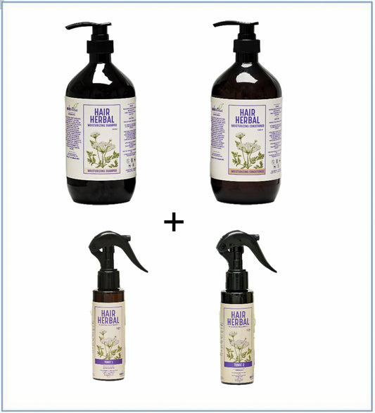 Hair herbal(中藥成份)水份保濕防脫髮套裝