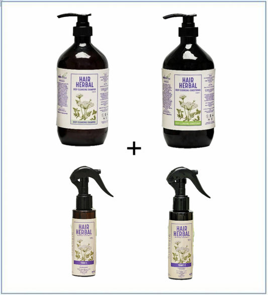 Hair herbal(中藥成份)深層潔淨防脫髮套裝